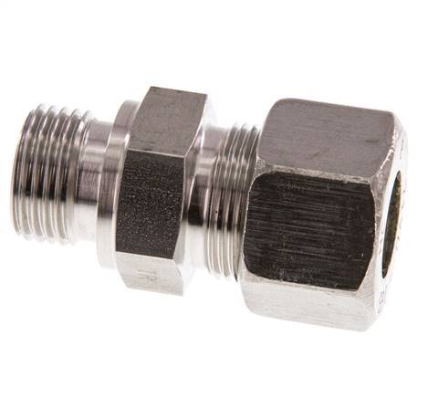 G 1/2'' Male x 16S Stainless steel Straight Compression Fitting 400 Bar DIN 2353