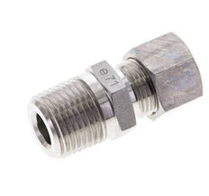 1/2'' NPT Male x 12L Stainless steel Straight Compression Fitting 315 Bar DIN 2353