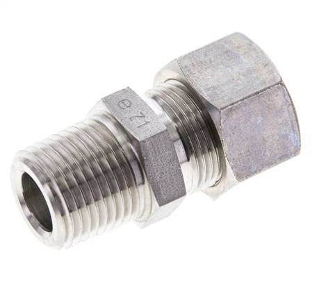 1/2'' NPT Male x 15L Stainless steel Straight Compression Fitting 315 Bar DIN 2353