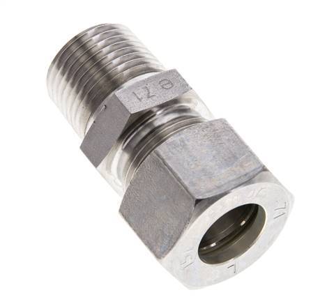 1/2'' NPT Male x 15L Stainless steel Straight Compression Fitting 315 Bar DIN 2353