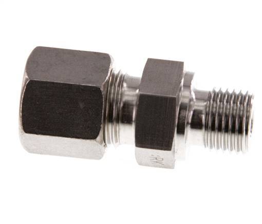 G 1/4'' Male x 8S Stainless steel Straight Compression Fitting 630 Bar DIN 2353
