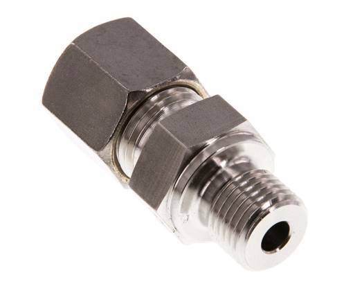 G 1/4'' Male x 8S Stainless steel Straight Compression Fitting 630 Bar DIN 2353