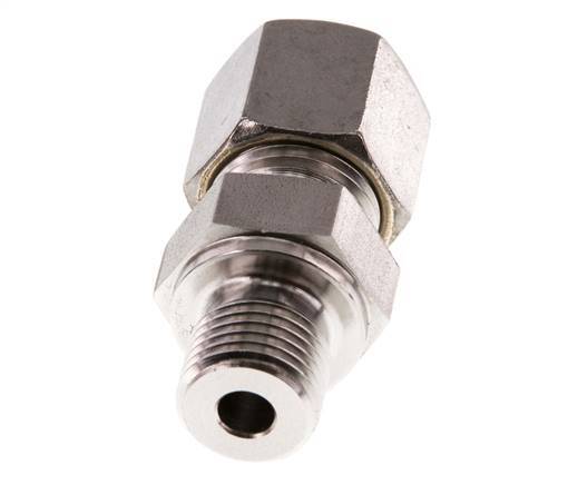 G 1/4'' Male x 8S Stainless steel Straight Compression Fitting 630 Bar DIN 2353