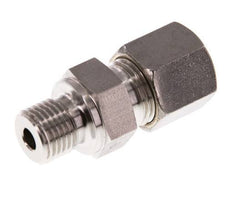 G 1/4'' Male x 8S Stainless steel Straight Compression Fitting 630 Bar DIN 2353