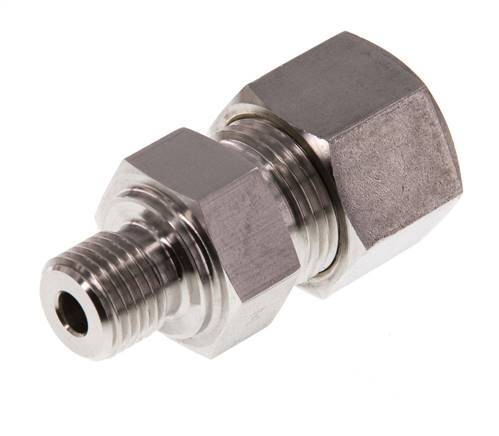 G 1/4'' Male x 12S Stainless steel Straight Compression Fitting 630 Bar DIN 2353