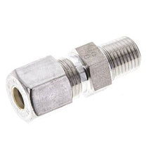 1/4'' NPT Male x 8S Stainless steel Straight Compression Fitting 630 Bar DIN 2353