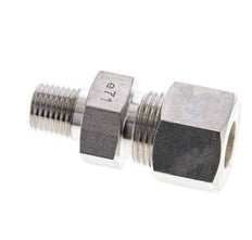 1/4'' NPT Male x 12S Stainless steel Straight Compression Fitting 630 Bar DIN 2353