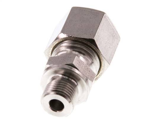 G 1/8'' Male x 8L Stainless steel Straight Compression Fitting 315 Bar DIN 2353