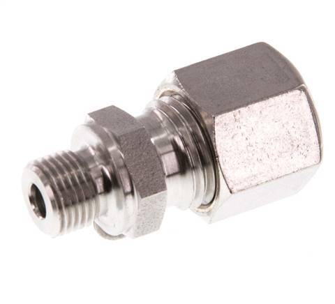 G 1/8'' Male x 8L Stainless steel Straight Compression Fitting 315 Bar DIN 2353