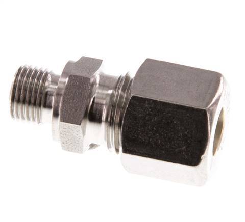 G 1/8'' Male x 8L Stainless steel Straight Compression Fitting 315 Bar DIN 2353