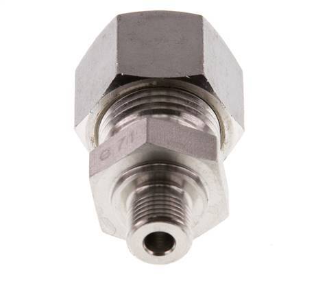 G 1/8'' Male x 12L Stainless steel Straight Compression Fitting 315 Bar DIN 2353