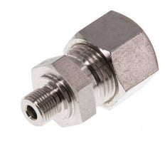 G 1/8'' Male x 12L Stainless steel Straight Compression Fitting 315 Bar DIN 2353