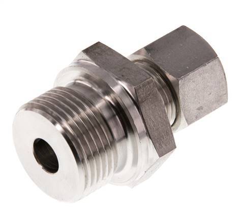 G 3/4'' Male x 12L Stainless steel Straight Compression Fitting 315 Bar DIN 2353