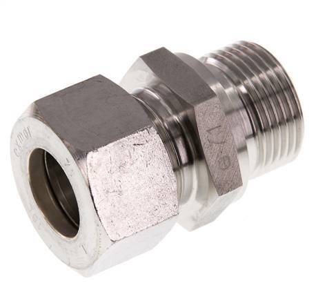G 3/4'' Male x 18L Stainless steel Straight Compression Fitting 315 Bar DIN 2353
