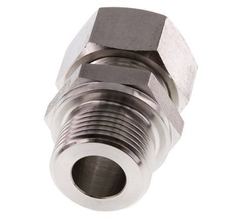 G 3/4'' Male x 18L Stainless steel Straight Compression Fitting 315 Bar DIN 2353