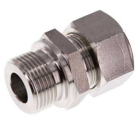 G 3/4'' Male x 18L Stainless steel Straight Compression Fitting 315 Bar DIN 2353