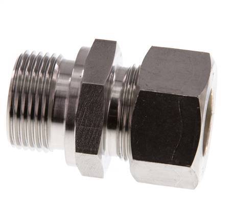 G 3/4'' Male x 18L Stainless steel Straight Compression Fitting 315 Bar DIN 2353
