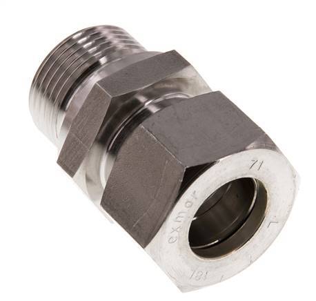 G 3/4'' Male x 18L Stainless steel Straight Compression Fitting 315 Bar DIN 2353