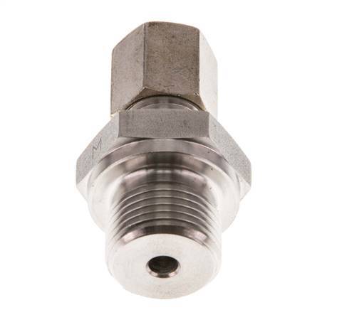 G 3/8'' Male x 6L Stainless steel Straight Compression Fitting 315 Bar DIN 2353