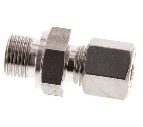 G 3/8'' Male x 8S Stainless steel Straight Compression Fitting 630 Bar DIN 2353