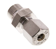 G 3/8'' Male x 8S Stainless steel Straight Compression Fitting 630 Bar DIN 2353