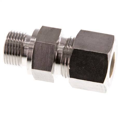 G 3/8'' Male x 12S Stainless steel Straight Compression Fitting 630 Bar DIN 2353