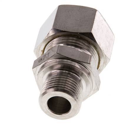 G 3/8'' Male x 15L Stainless steel Straight Compression Fitting 315 Bar DIN 2353