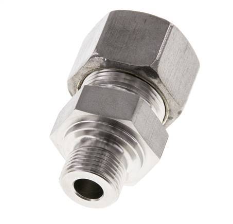 G 3/8'' Male x 16S Stainless steel Straight Compression Fitting 400 Bar DIN 2353