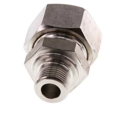 G 3/8'' Male x 18L Stainless steel Straight Compression Fitting 315 Bar DIN 2353