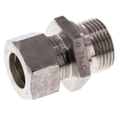 G 1'' Male x 22L Stainless steel Straight Compression Fitting 160 Bar DIN 2353