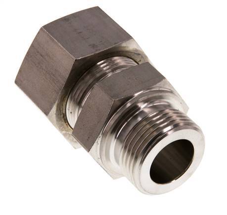 G 1'' Male x 25S Stainless steel Straight Compression Fitting 400 Bar DIN 2353