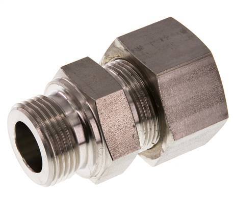 G 1'' Male x 25S Stainless steel Straight Compression Fitting 400 Bar DIN 2353