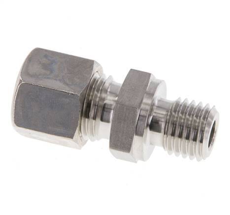 M12x1.5 Male x 8L Stainless steel Straight Compression Fitting 315 Bar DIN 2353