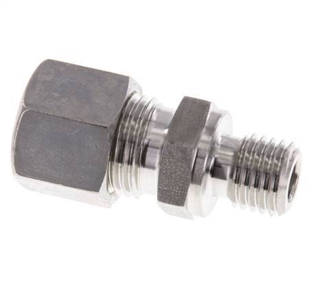 M12x1.5 Male x 10L Stainless steel Straight Compression Fitting 315 Bar DIN 2353
