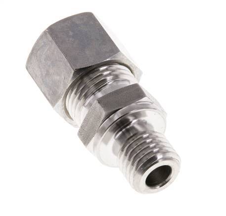 M12x1.5 Male x 10L Stainless steel Straight Compression Fitting 315 Bar DIN 2353