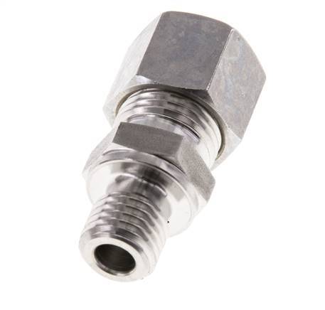 M12x1.5 Male x 10L Stainless steel Straight Compression Fitting 315 Bar DIN 2353