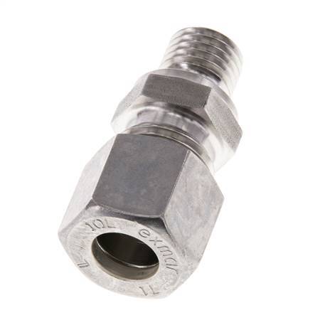 M12x1.5 Male x 10L Stainless steel Straight Compression Fitting 315 Bar DIN 2353