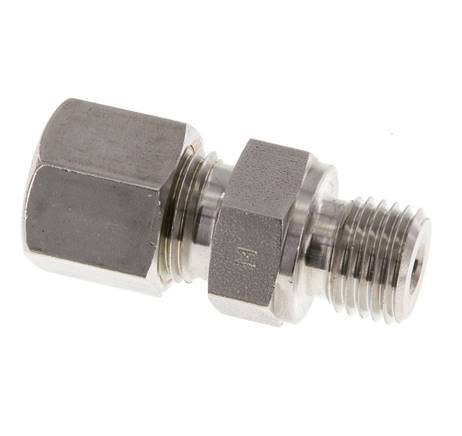 M14x1.5 Male x 8S Stainless steel Straight Compression Fitting 630 Bar DIN 2353