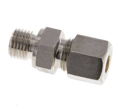M14x1.5 Male x 8S Stainless steel Straight Compression Fitting 630 Bar DIN 2353
