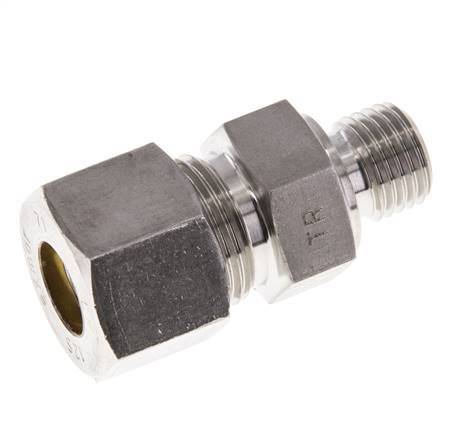 M14x1.5 Male x 12S Stainless steel Straight Compression Fitting 630 Bar DIN 2353