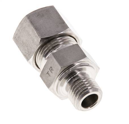 M14x1.5 Male x 12S Stainless steel Straight Compression Fitting 630 Bar DIN 2353