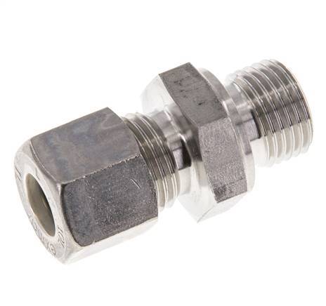 M16x1.5 Male x 10L Stainless steel Straight Compression Fitting 315 Bar DIN 2353