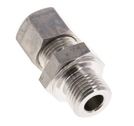 M16x1.5 Male x 10L Stainless steel Straight Compression Fitting 315 Bar DIN 2353