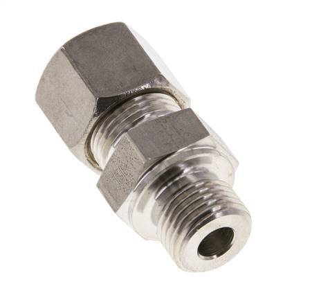 M16x1.5 Male x 10S Stainless steel Straight Compression Fitting 630 Bar DIN 2353