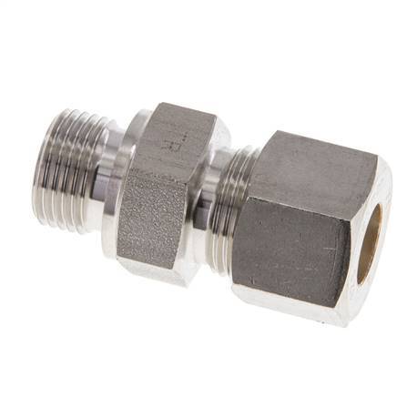 M18x1.5 Male x 12S Stainless steel Straight Compression Fitting 630 Bar DIN 2353