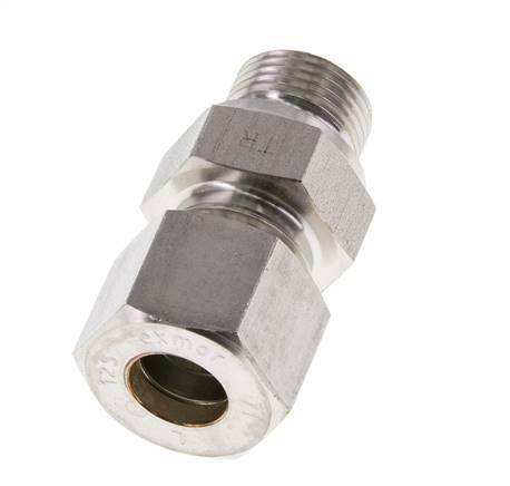M18x1.5 Male x 12S Stainless steel Straight Compression Fitting 630 Bar DIN 2353