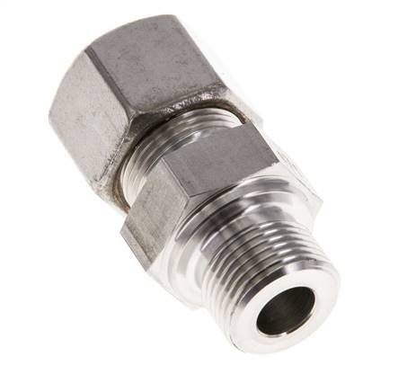 M20x1.5 Male x 14S Stainless steel Straight Compression Fitting 630 Bar DIN 2353