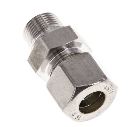 M20x1.5 Male x 14S Stainless steel Straight Compression Fitting 630 Bar DIN 2353