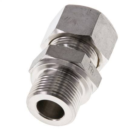 M22x1.5 Male x 15L Stainless steel Straight Compression Fitting 315 Bar DIN 2353