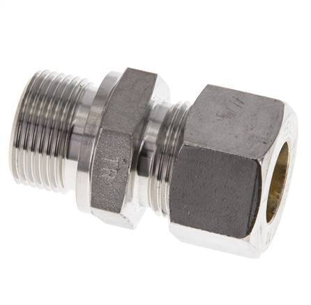 M22x1.5 Male x 15L Stainless steel Straight Compression Fitting 315 Bar DIN 2353